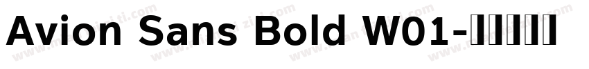Avion Sans Bold W01字体转换
